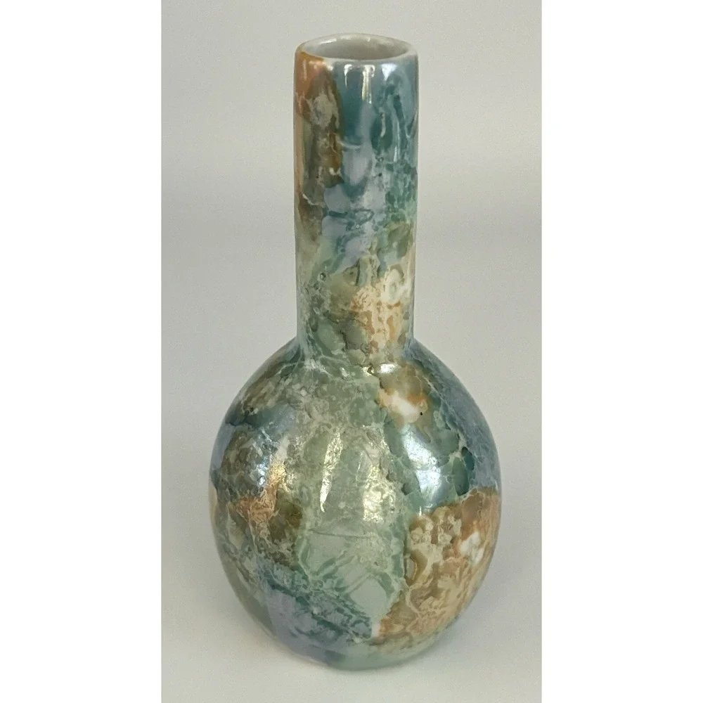 Beach Water Waves Pearlescent Bud Vase 6
